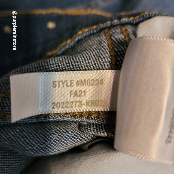 Madewell Jeans 27 Skinny 10" High Rise Leavitt Wash M6234 Tummy Control Stretch - Picture 7 of 13